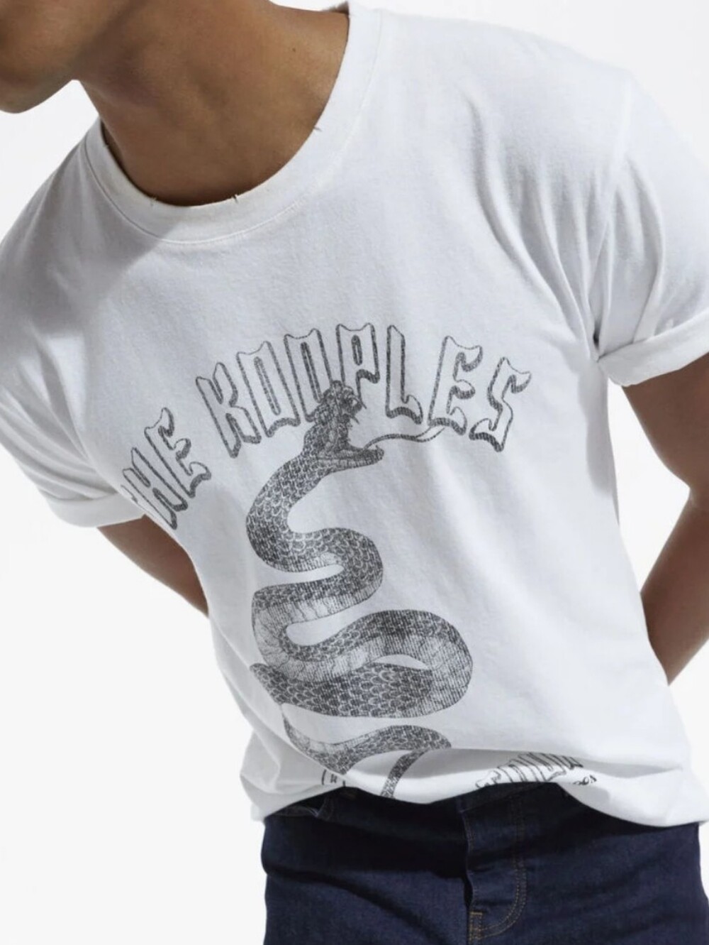 The Kooples T Shirt Screen Print Snake Size 2  = Medium
